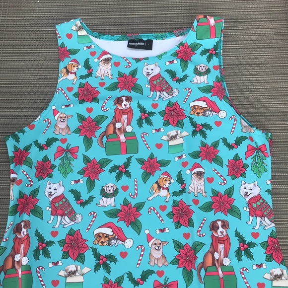 RARE NWOT Blackmilk Santa Paws Dress~LIMITED Size Large - Picture 6 of 14
